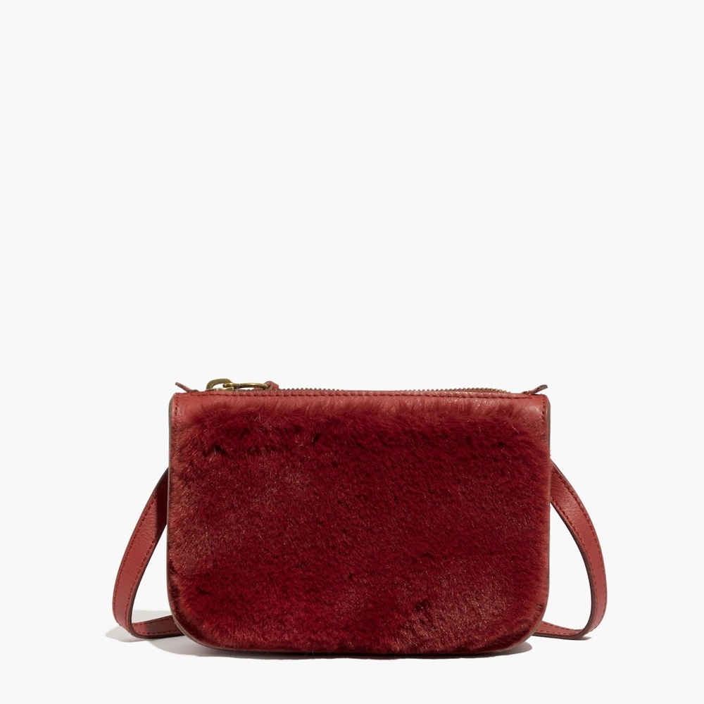 Madewell Simple Pouch with Belt Faux Fur - never worn / never used